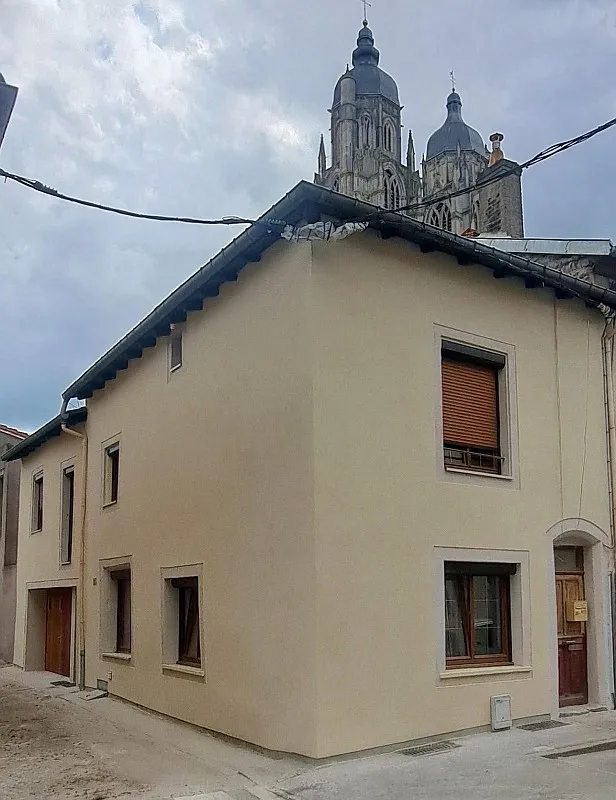 Ravalement de façade d'une maison de ville à Saint Nicolas en Meurthe et Moselle, 54