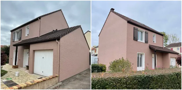 Ravalement de façade d'une maison à Heillecourt en Meurhe et Moselle, 54